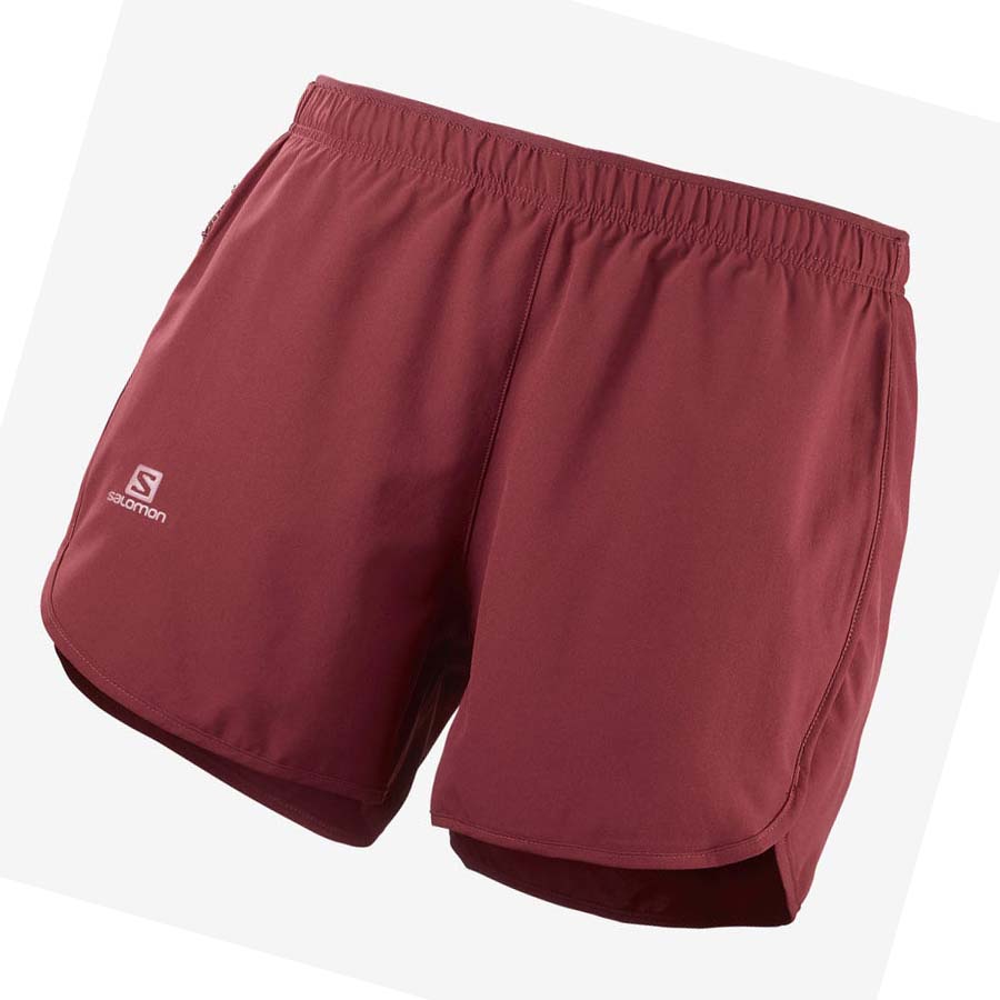 Bermudas Salomon AGILE Mujer Rojos | MX 2355FDN